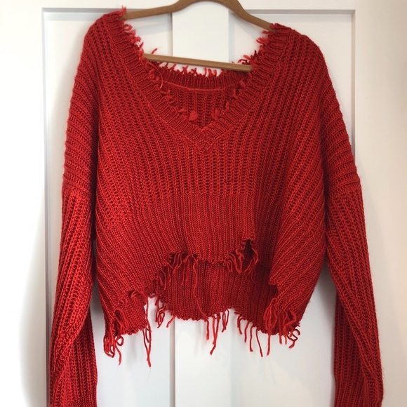 Skylar + Madison Sweaters - Red Sweater